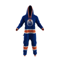 Edmonton Oilers NHL Hockey Sockey Men Blue Team Uniform Onesie product image 1, provided for visual reference and product