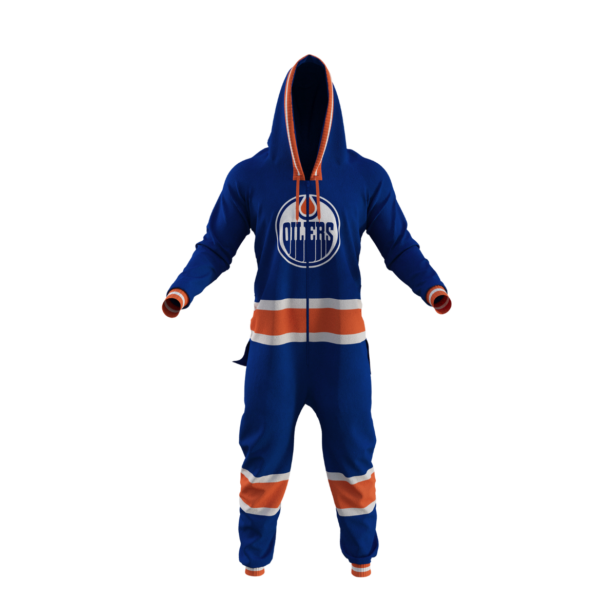 Edmonton Oilers NHL Hockey Sockey Men Blue Team Uniform Onesie product image 1, provided for visual reference and product