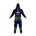 Buffalo Sabres NHL Hockey Sockey Men Navy Team Uniform Onesie product image 1, provided for visual reference and product