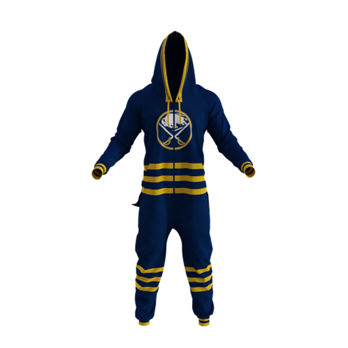 Buffalo Sabres NHL Hockey Sockey Men Navy Team Uniform Onesie product image 1, provided for visual reference and product