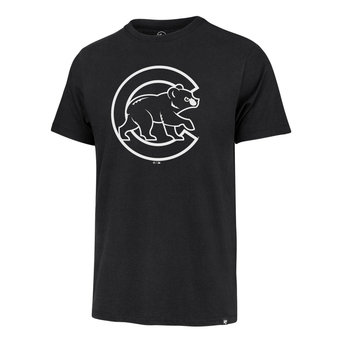 Chicago Cubs'47 Franklin Crawl Bear Black T-Shirt product image 1, provided for visual reference and product detail review