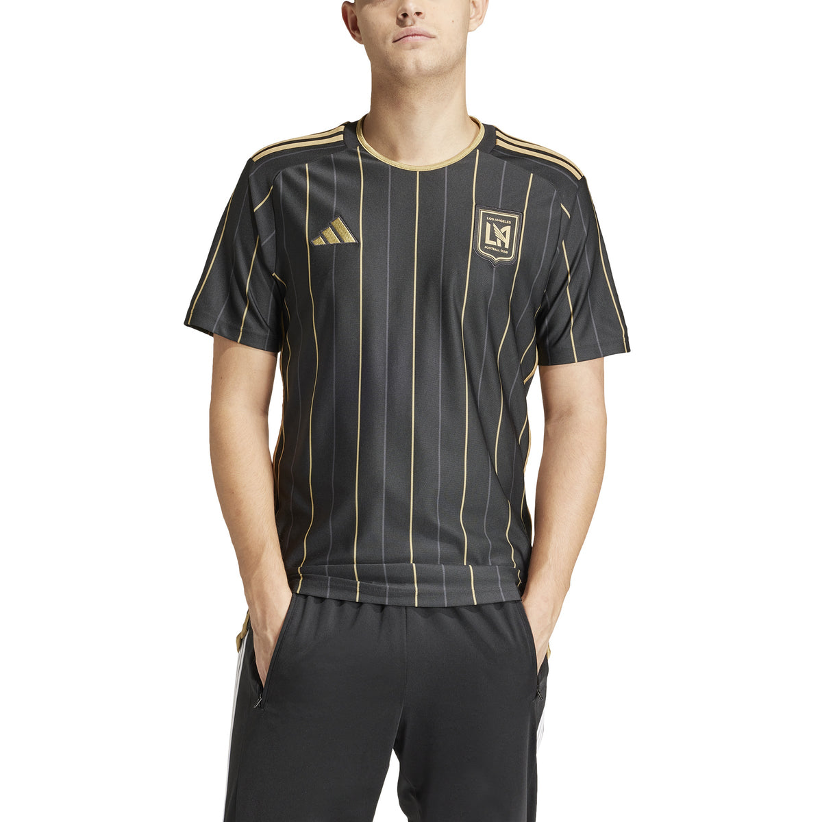 LAFC MLS Adidas Men Black Replica Jersey product image 3, provided for visual reference and product detail review