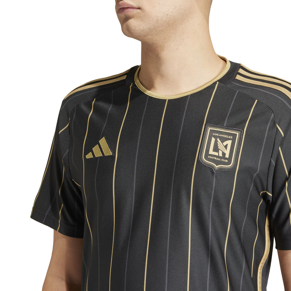 LAFC MLS Adidas Men Black Replica Jersey product image 7, provided for visual reference and product detail review