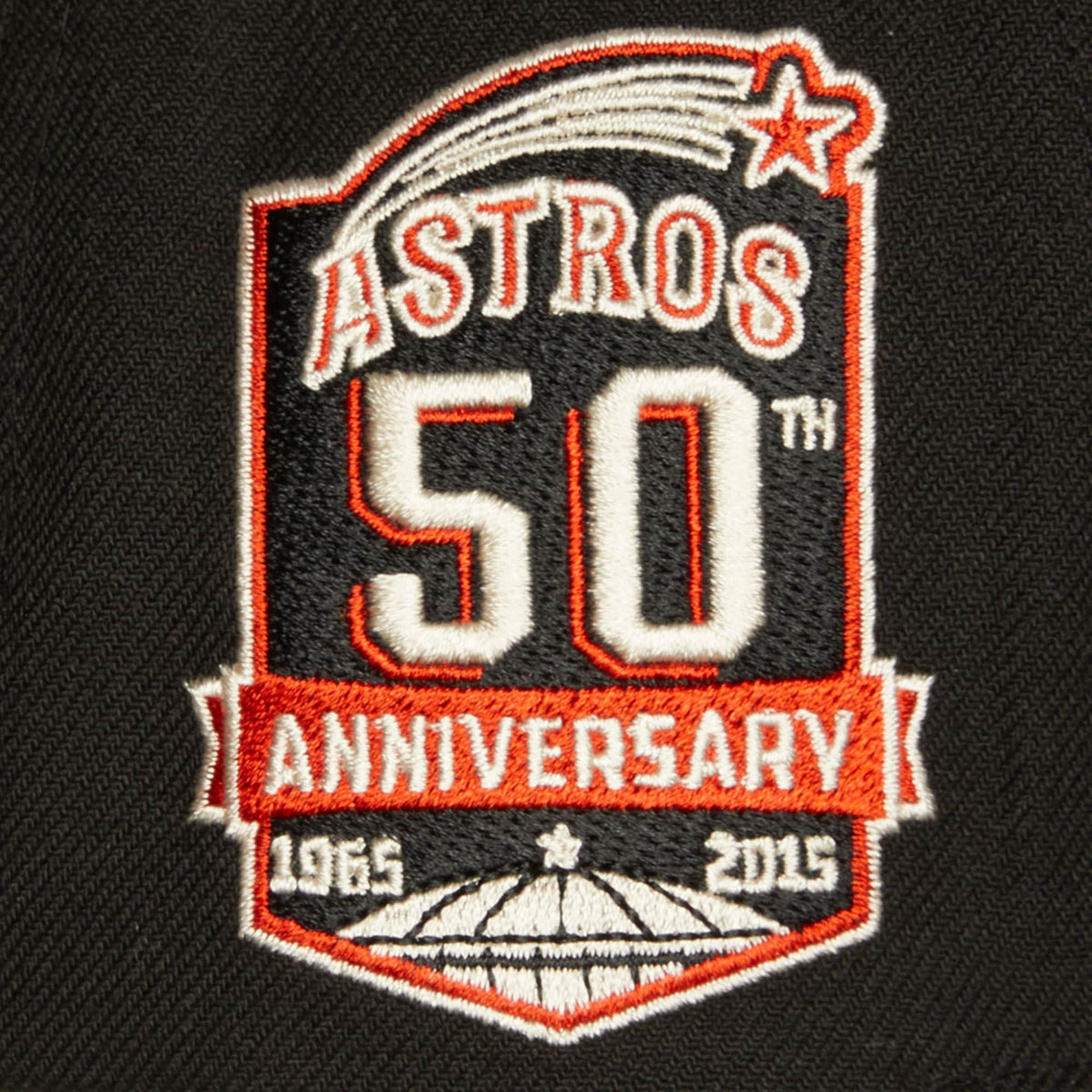 Houston Astros MLB Mitchell & Ness Men Black 50th Anniversary Snapback product image 3, provided for visual reference and