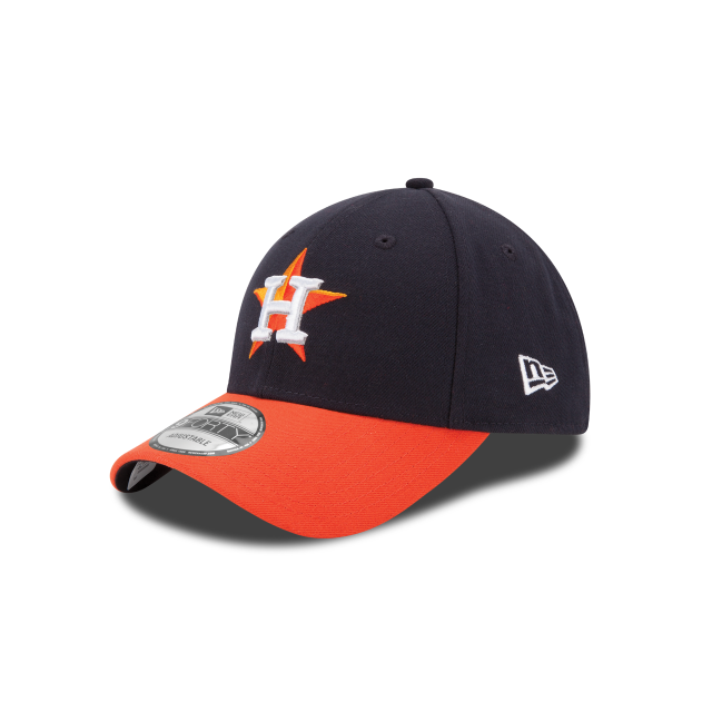 Houston Astros MLB New Era Men Navy Orange 9Forty The League Adjustable Hat product image 1, provided for visual reference