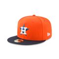 Houston Astros MLB New Era Men Orange/Navy 59Fifty Authentic Collection Alternate Fitted Hat product image 1, provided for