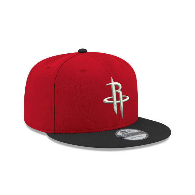 Houston Rockets NBA New Era Men Black/Scarlet 9Fifty Two Tone Snapback product image 2, provided for visual reference and