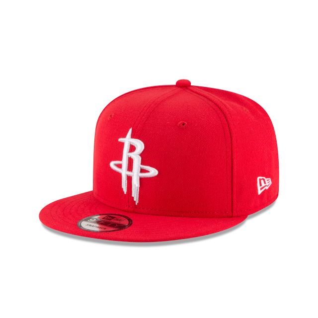 Houston Rockets NBA New Era Men Red 9Fifty Basic Snapback product image 1, provided for visual reference and product detail