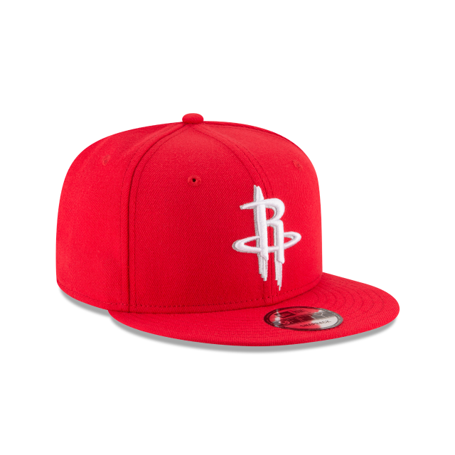 Houston Rockets NBA New Era Men Red 9Fifty Basic Snapback product image 3, provided for visual reference and product detail