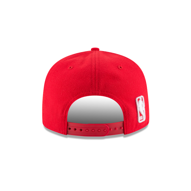 Houston Rockets NBA New Era Men Red 9Fifty Basic Snapback product image 2, provided for visual reference and product detail