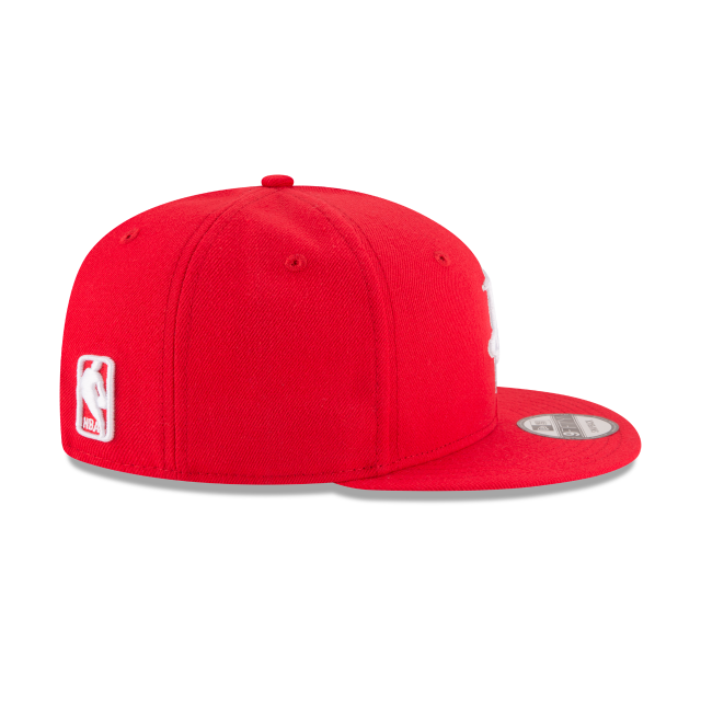Houston Rockets NBA New Era Men Red 9Fifty Basic Snapback product image 6, provided for visual reference and product detail