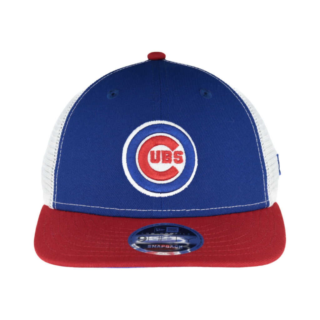 Chicago Cubs White/Red/Royal Low Profile New Era 9FIFTY Snapback Hat product image 2, provided for visual reference and