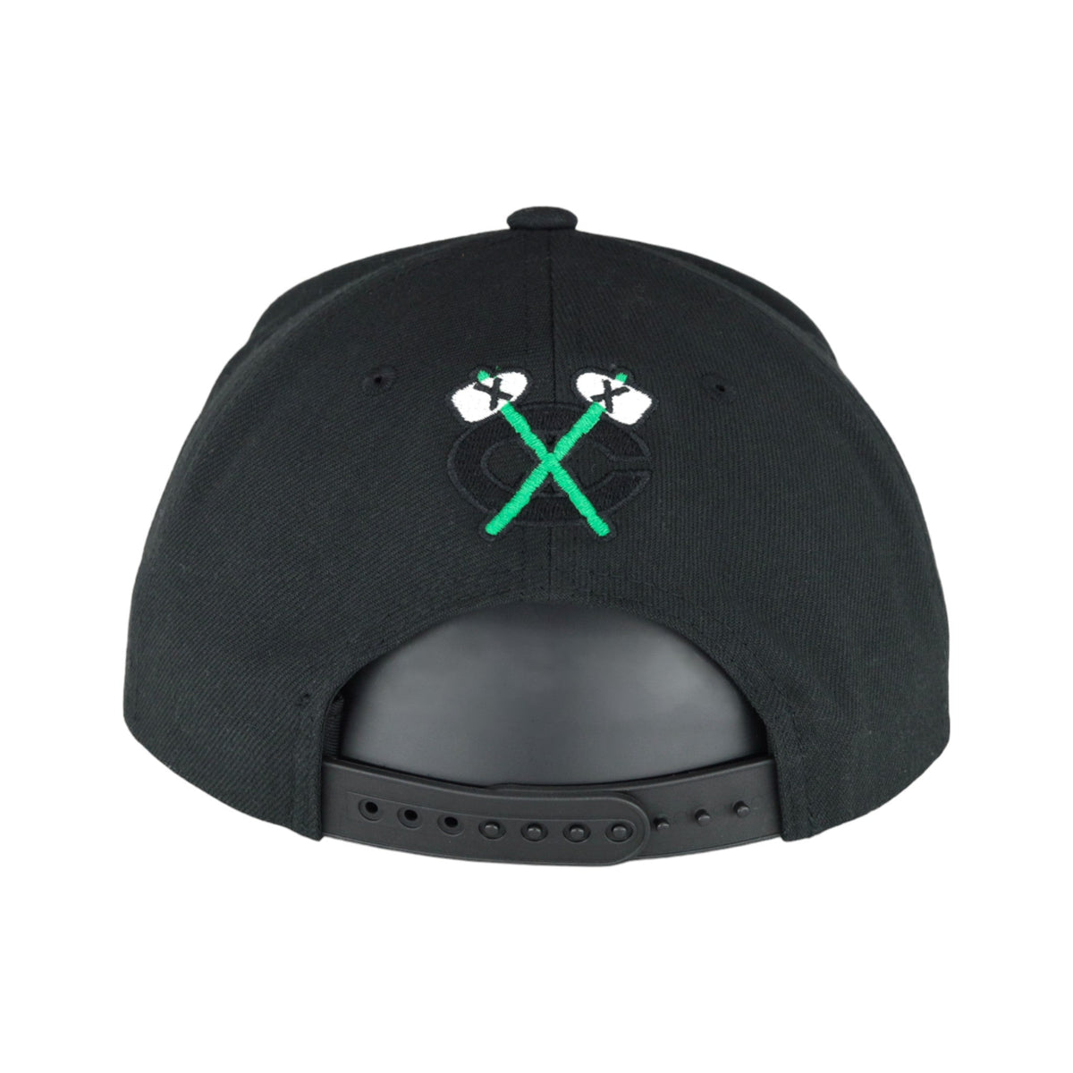 Chicago Blackhawks Blackout Mitchell & Ness Snapback Hat product image 6, provided for visual reference and product detail