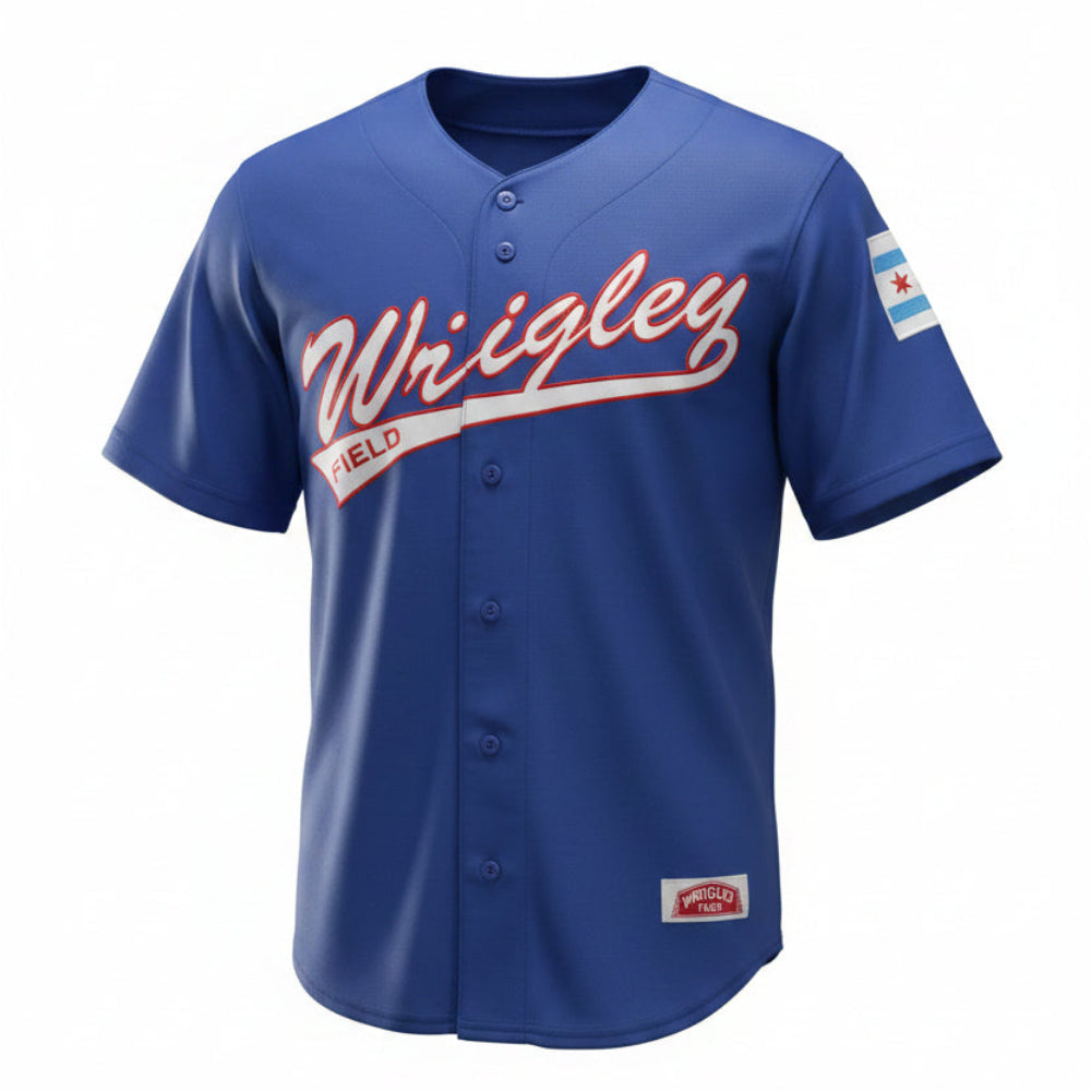 Wrigley Field Royal Jersey product image 1, provided for visual reference and product detail review