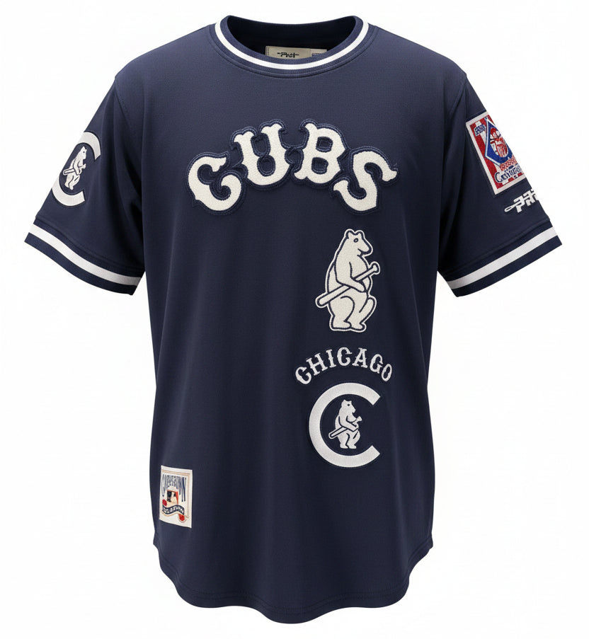 Chicago Cubs Navy Retro Classic 1914 T-Shirt product image 1, provided for visual reference and product detail review