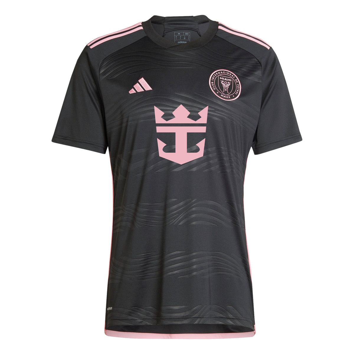 Inter Miami FC MLS Adidas Men Black Replica Away Jersey product image 1, provided for visual reference and product detail