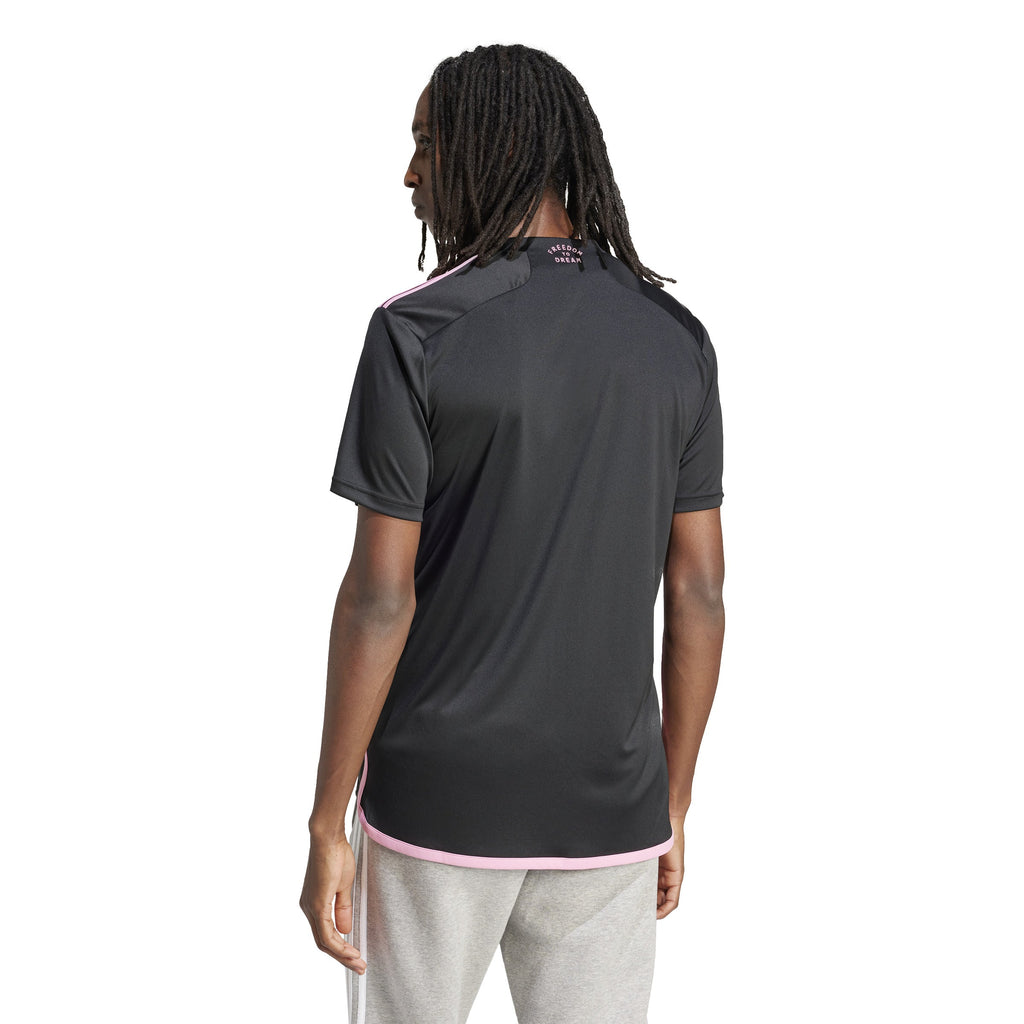 Inter Miami FC MLS Adidas Men Black Replica Away Jersey product image 3, provided for visual reference and product detail