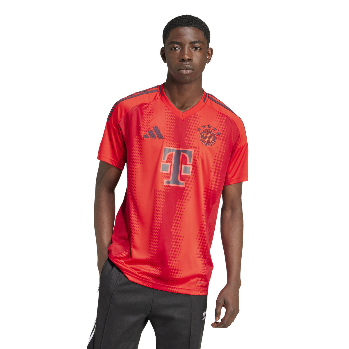 Bayern Munich Bundesliga Adidas Men Red 2024/25 Replica Jersey product image 3, provided for visual reference and product