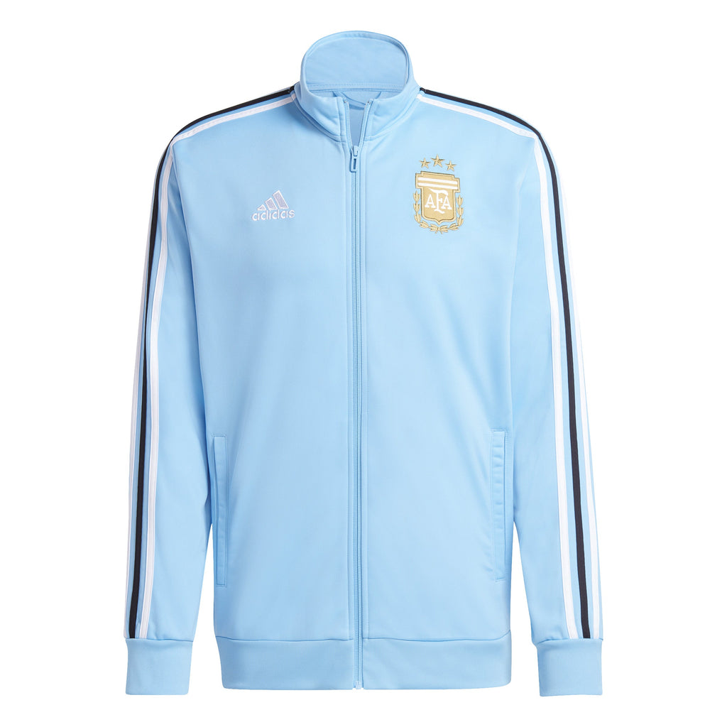 Argentina National Team FIFA Adidas Men Light Blue DNA Track Top Jacket product image 1, provided for visual reference and