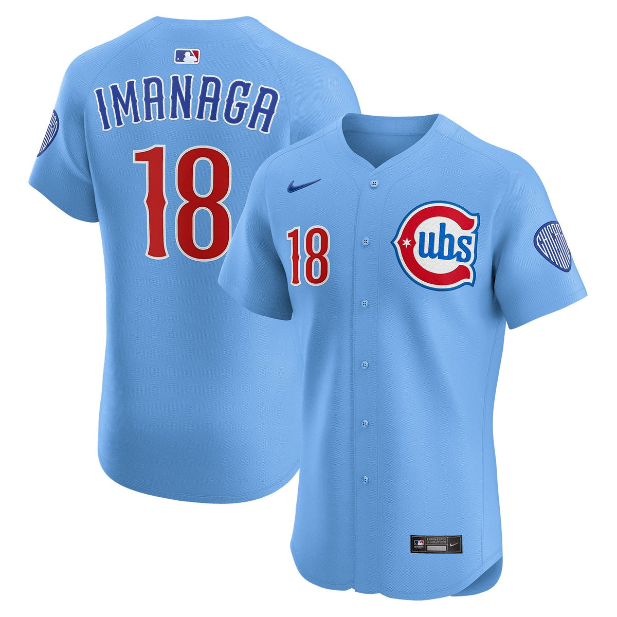 Shota Imanaga Chicago Cubs Nike Men Light Blue 2nd Alternate Limited Jersey product image 1, provided for visual reference