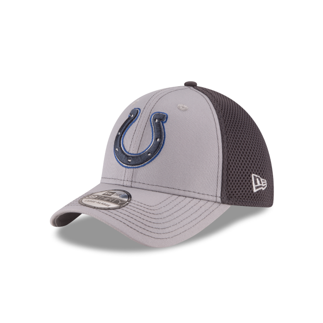 Indianapolis Colts NFL New Era Men Grey 39Thirty Grayed Out Neo 2 Stretch Fit Hat product image 1, provided for visual