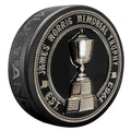 NHL James Norris Memorial Ultra 3D Trophy Silver Medallion Hockey Puck product image 1, provided for visual reference and