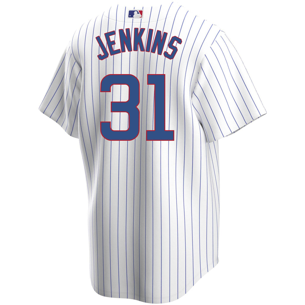 Fergie Jenkins Chicago Cubs Home Pinstripe Men Replica Jersey product image 2, provided for visual reference and product