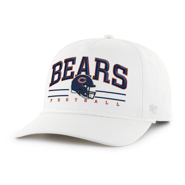 Chicago Bears '47 White Roscoe Hitch Adjustable Hat product image 1, provided for visual reference and product detail review