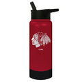 Chicago Blackhawks 24oz. Thirst Stainless Steel Water Bottle product image 1, provided for visual reference and product
