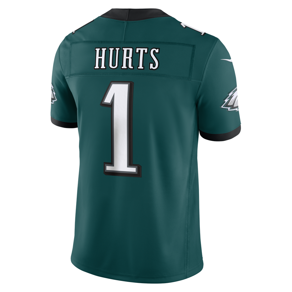 Jalen Hurts Philadelphia Eagles NFL Nike Men Deep Teal Vapor F.U.S.E. Limited Player Sewn Jersey product image 1, provided