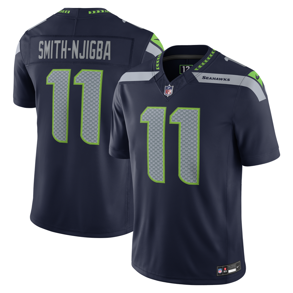 Jaxon Smith-Njigba Seattle Seahawks NFL Nike Men Purple Vapor F.U.S.E. Limited Player Sewn Jersey product image 3, provided