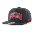 Chicago Bulls 47' Captain Black Snapback Hat product image 1, provided for visual reference and product detail review
