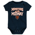 Chicago Bears Monsters Of The Midway Baby Onesie product image 1, provided for visual reference and product detail review