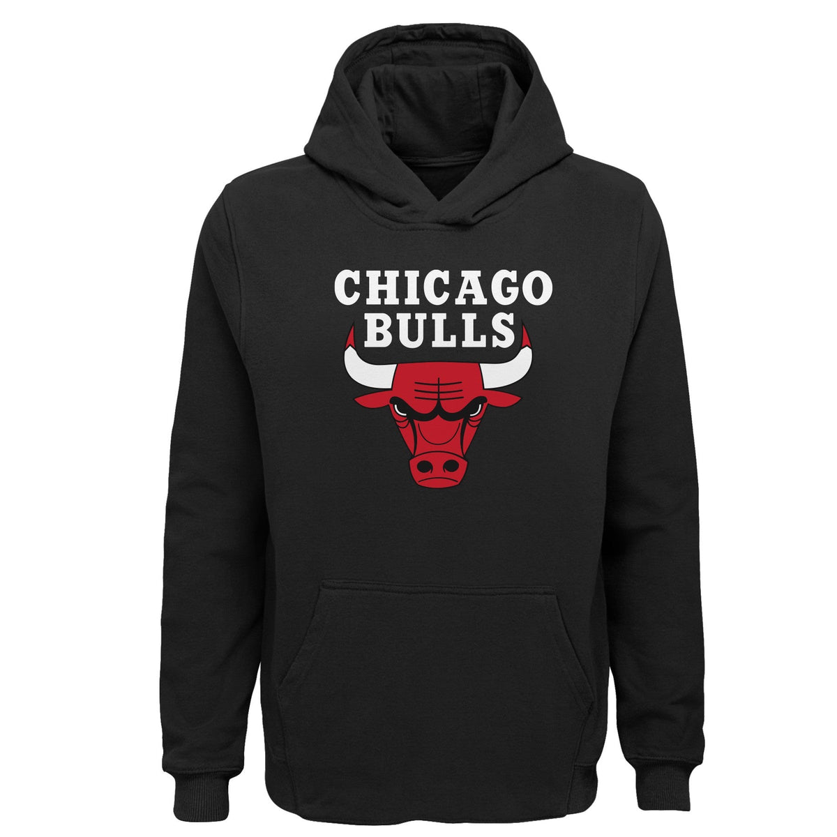 Chicago Bulls Logo Youth Black Hoodie product image 1, provided for visual reference and product detail review