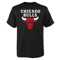Youth Chicago Bulls Black T-Shirt product image 1, provided for visual reference and product detail review