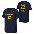 Caitlin Clark #22 Indiana Fever Navy Youth T-Shirt product image 1, provided for visual reference and product detail review