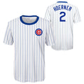Nico Hoerner Chicago Cubs Sublimated Youth T-Shirt product image 1, provided for visual reference and product detail review