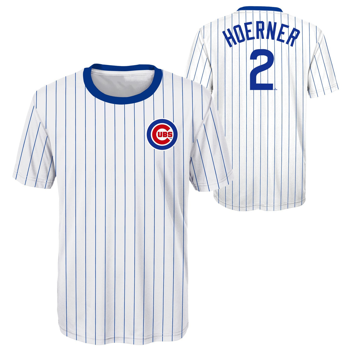 Nico Hoerner Chicago Cubs Sublimated Youth T-Shirt product image 1, provided for visual reference and product detail review