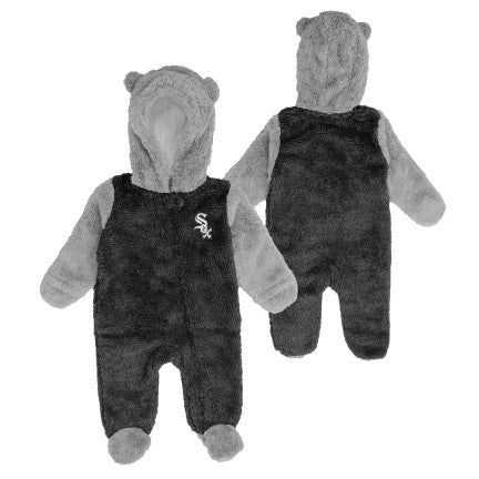 Chicago White Sox Gametime Nap Teddy Bunting Baby Coverall product image 1, provided for visual reference and product detail