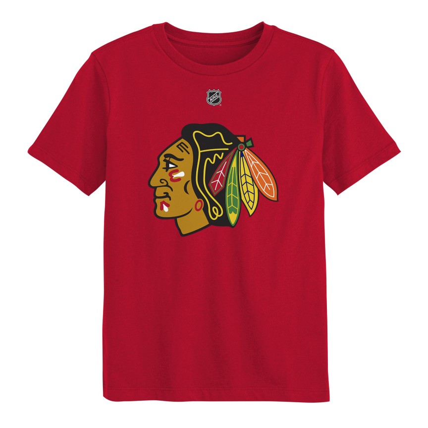 Kids 4-7 Connor Bedard Chicago Blackhawks Red Player T-Shirt product image 3, provided for visual reference and product