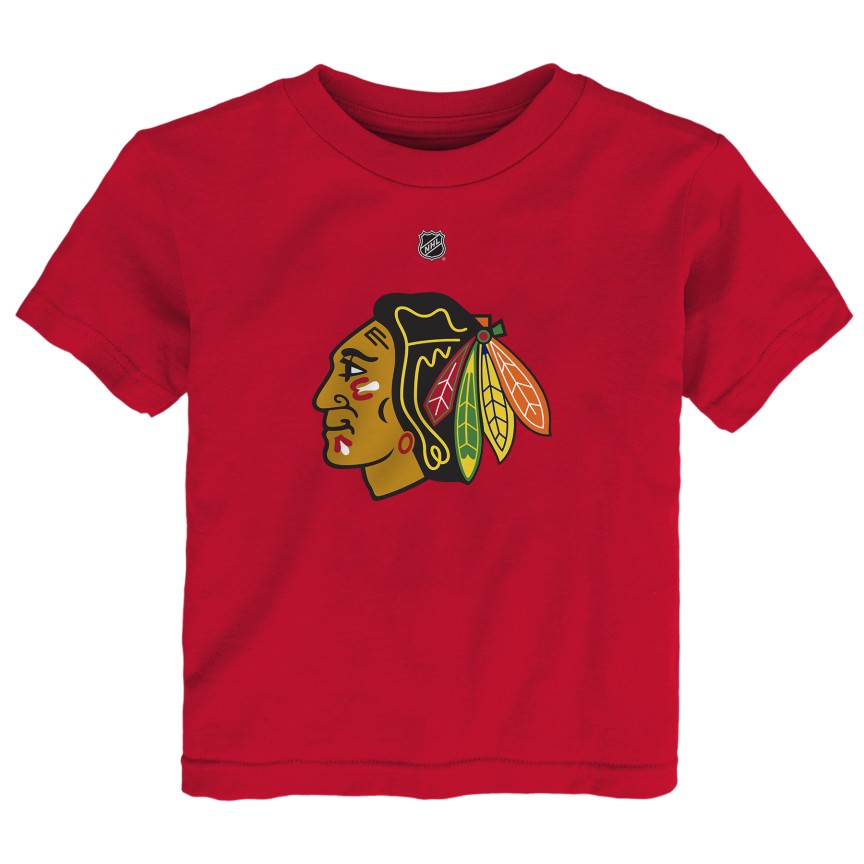 Connor Bedard Chicago Blackhawks Red Player T-Shirt 2T - 4T product image 2, provided for visual reference and product