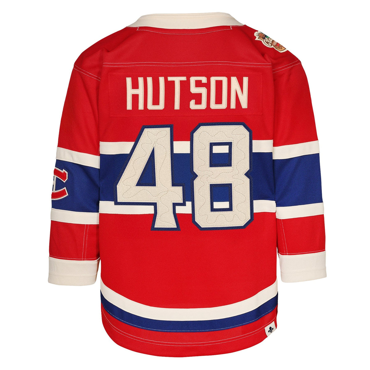 Lane Hutson Montreal Canadiens NHL Outerstuff Kids Red 2026 Heritage Classic Premier Jersey product image 1, provided for