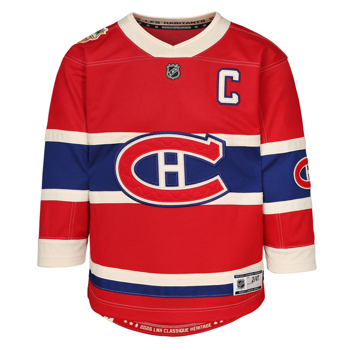 Nick Suzuki Montreal Canadiens NHL Outerstuff Kids Red 2026 Heritage Classic Premier Jersey product image 2, provided for