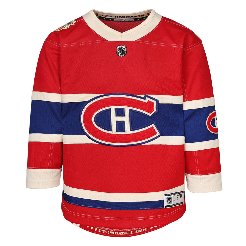 Montreal Canadiens NHL Outerstuff Kids Red 2026 Heritage Classic Premier Jersey product image 1, provided for visual
