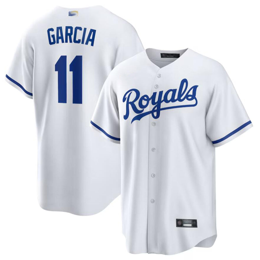 KC.Royals #11 Maikel Garcia Player White Home Replica product image 1