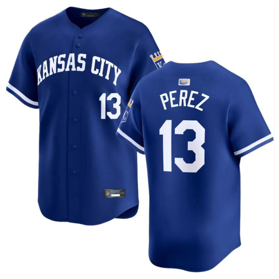 KC.Royals #13 Salvador Perez Player Blue Home Limited product image 1