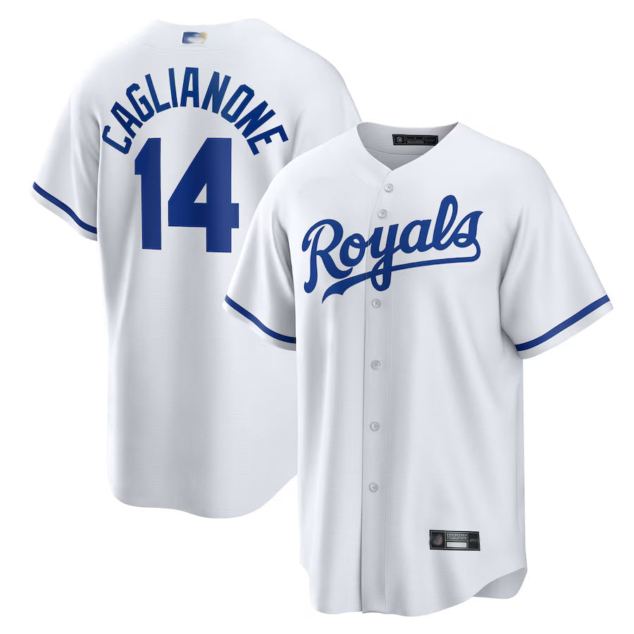 KC.Royals #14 Jac Caglianone Player White Home Replica product image 1