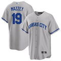 KC.Royals #19 Michael Massey Player Gray Home Replica product image 1