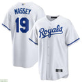 KC.Royals #19 Michael Massey Player White Home Replica product image 1