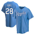 KC.Royals #28 Kyle Isbel Player Light Blue Home Replica product image 1